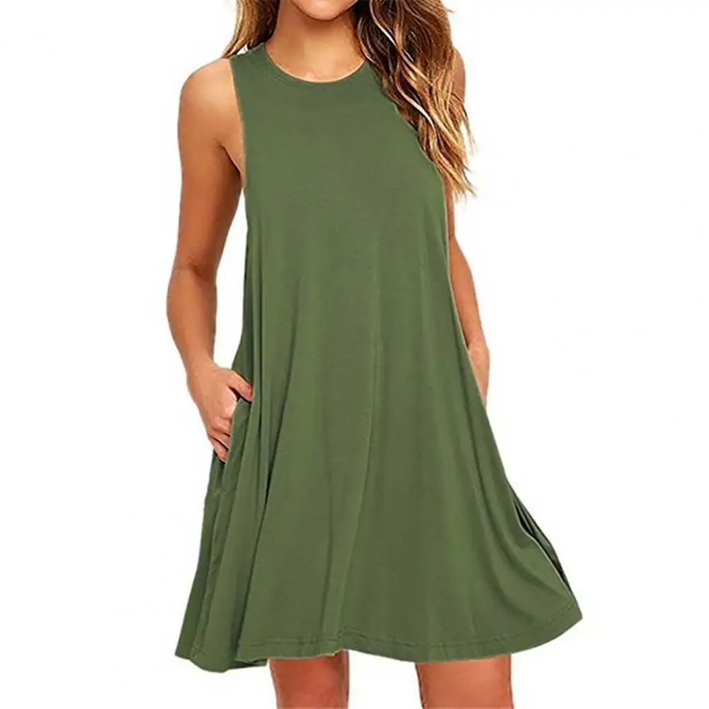 Women Summer Casual Swing T-Shirt Dresses Casual Boho Beach Dresses Womens O-Neck Party Summer Dress Sleeveless Loose Mini Dres
Women Summer Casual Swing T-Shirt Dresses Casual Boho Beach Dresses Womens O-Neck Party Summer Dress Sleeveless Loose Mini Dres
