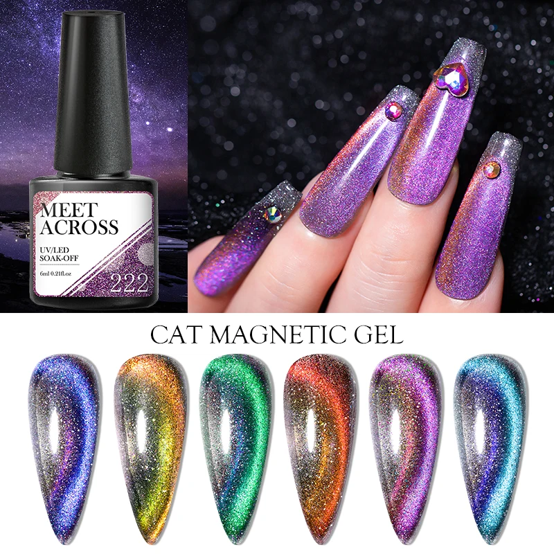 Meet Across 6ml Flowing Cat Magnetic Gel Polish Semi Permanent Purple Glitter Nail Gel Soak Off Uv Gel Nail Art Varnish Manicure
Meet Across 6ml Flowing Cat Magnetic Gel Polish Semi Permanent Purple Glitter Nail Gel Soak Off Uv Gel Nail Art Varnish Manicure