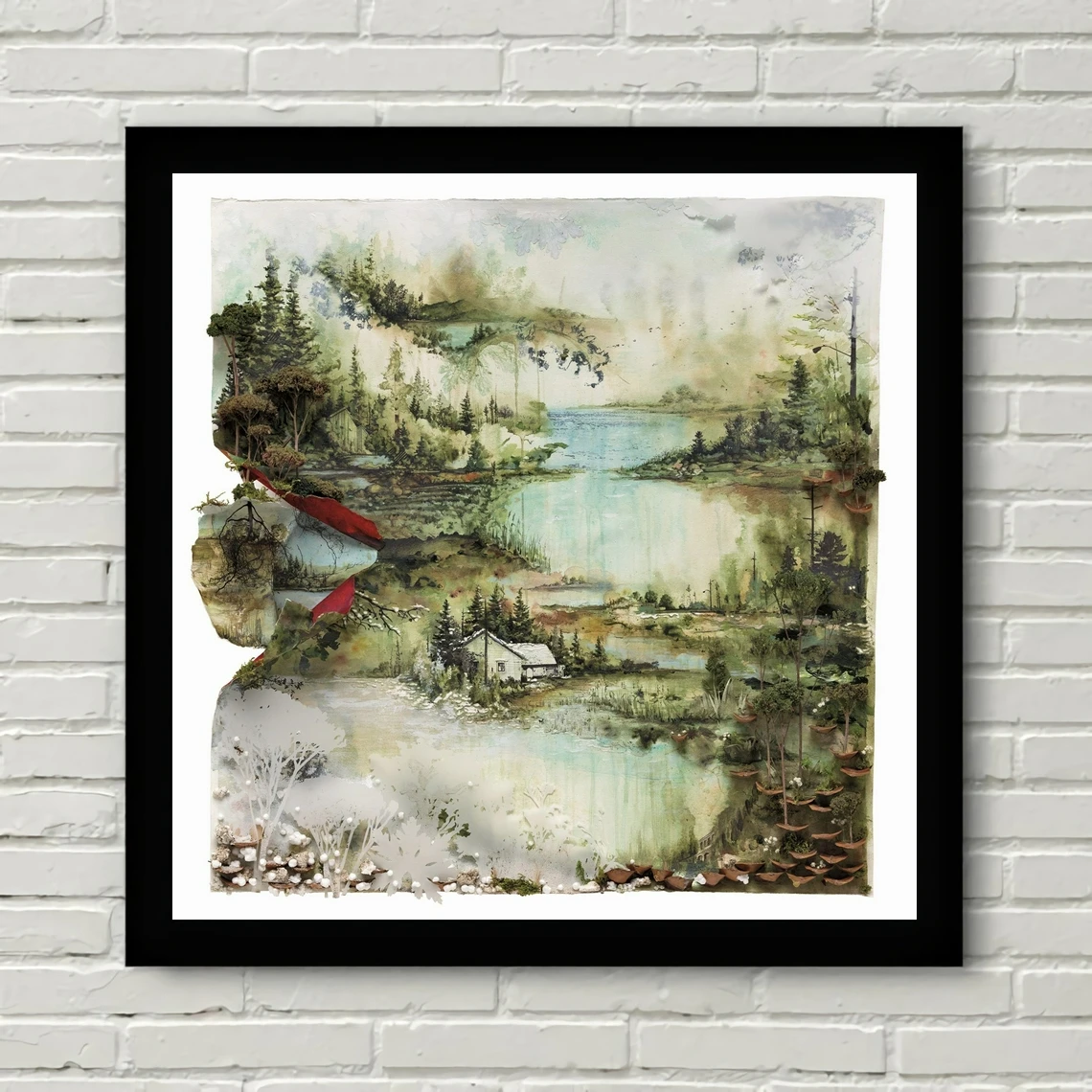 

Bon Iver Bon Iver Music Album Cover Poster Canvas Print Home Decoration Painting ( No Frame )