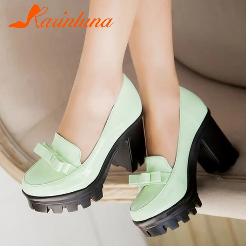 Karinluna Brand New Square High Heels Platform Bow tie Spring Summer Shoes Outdoor Big Size 43 Shoes Woman Pumps
Karinluna Brand New Square High Heels Platform Bow tie Spring Summer Shoes Outdoor Big Size 43 Shoes Woman Pumps