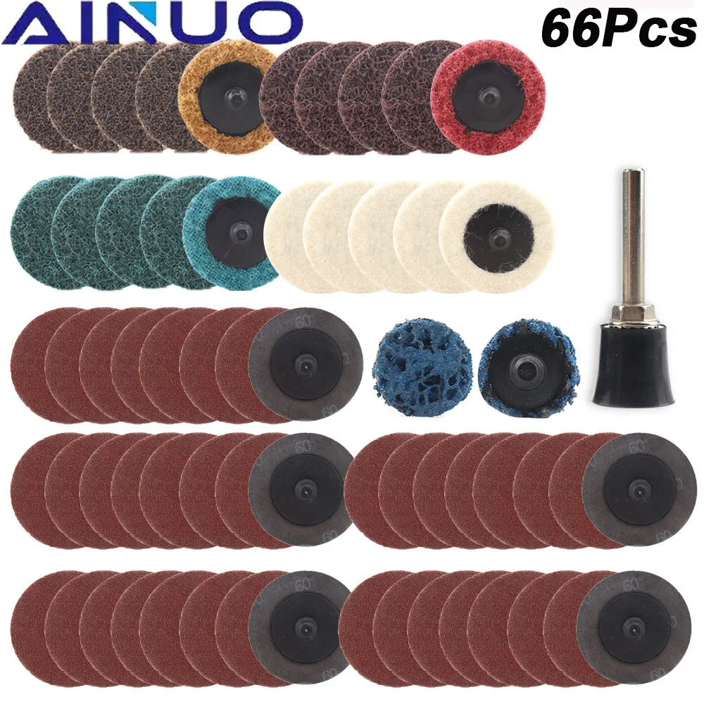 66Pcs 1 Inch 25mm Roloc Sanding Discs Roll Lock Surface Sanding Discs Pad Polishing Sandpaper Quick Change Disc For Rotary Tools
66Pcs 1 Inch 25mm Roloc Sanding Discs Roll Lock Surface Sanding Discs Pad Polishing Sandpaper Quick Change Disc For Rotary Tools