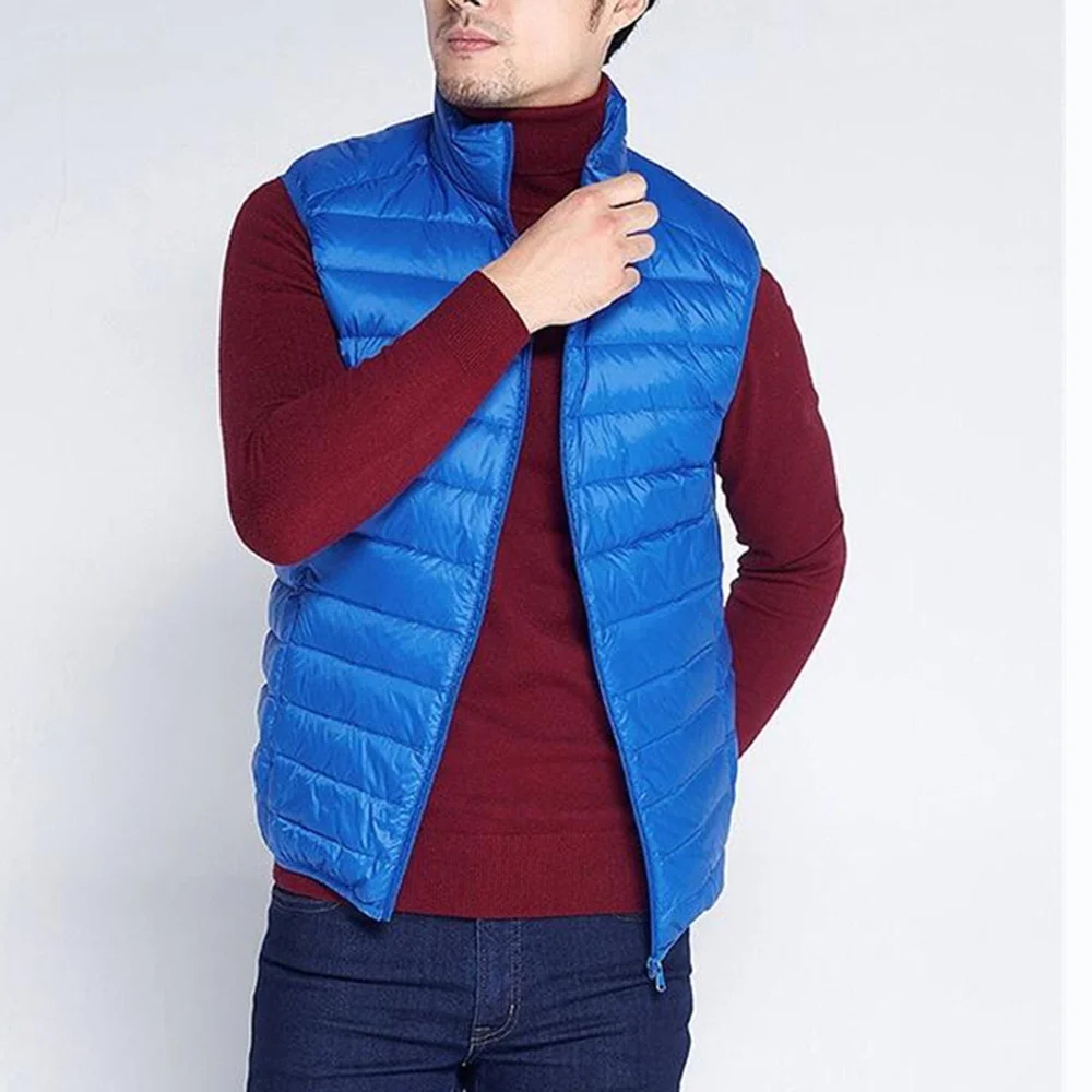 Men Thin Domn Vest Casual Light Men Down Vest Top Selling Zipper Big Size New Arrival 6 Colors Male White Duck Down Vest MWB014
Men Thin Domn Vest Casual Light Men Down Vest Top Selling Zipper Big Size New Arrival 6 Colors Male White Duck Down Vest MWB014