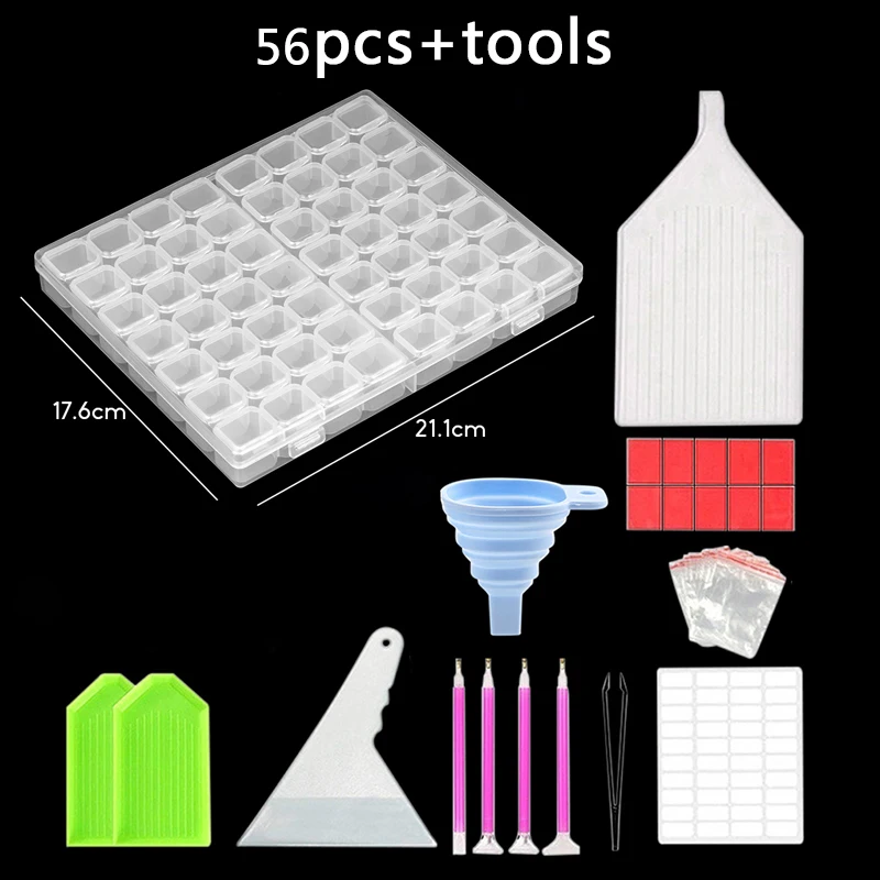 5D Diamond Painting Tools Kits Diamond Embroidery Accessories Sets Roller pen Clay Tray stylo sticker Storage Box set
5D Diamond Painting Tools Kits Diamond Embroidery Accessories Sets Roller pen Clay Tray stylo sticker Storage Box set