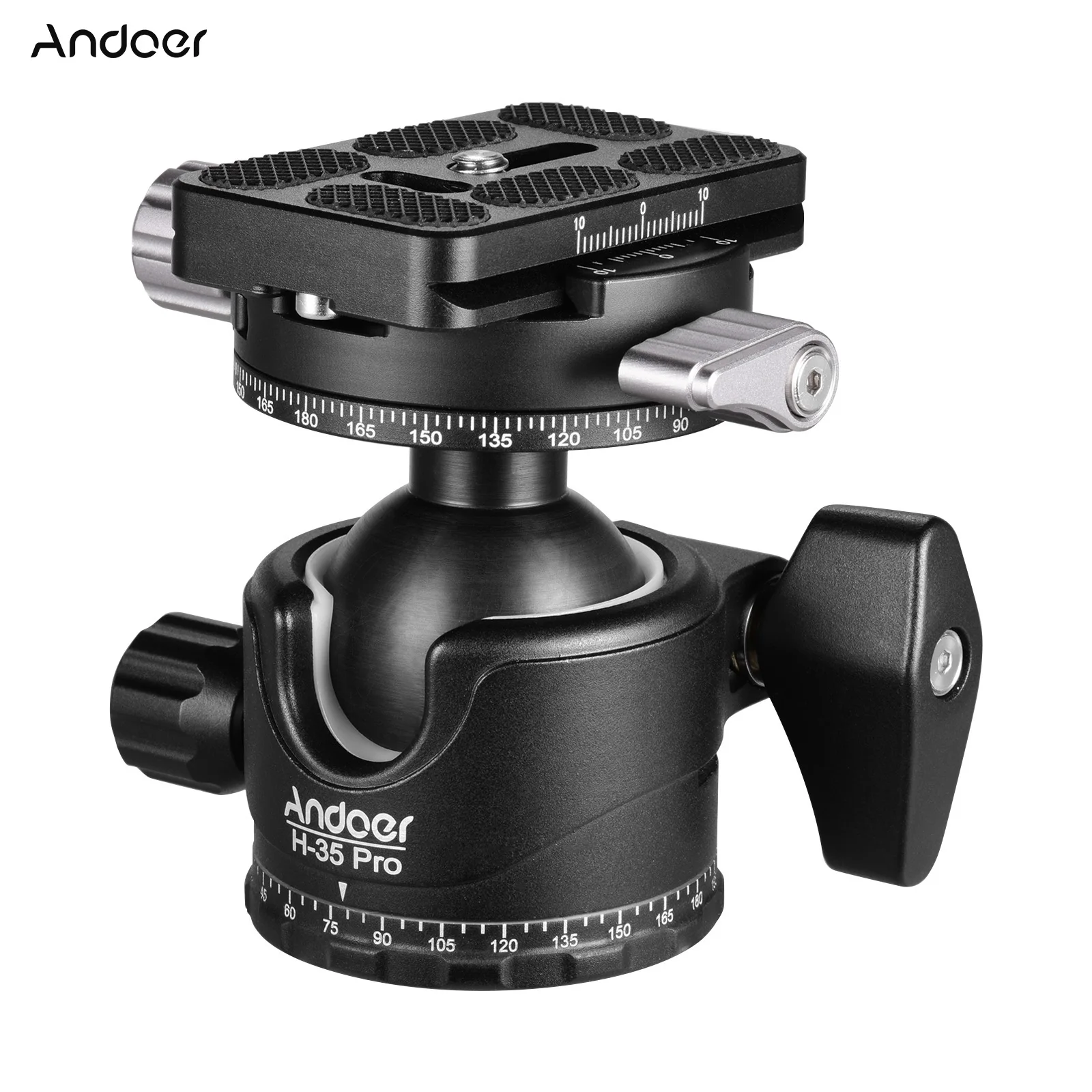 Panorama camera Ballhead Tripod Ball Head Mount Adapter with Dual Panoramic Scale U-Groove Aluminium Alloy Max. 15kg/33lbs Load
Panorama camera Ballhead Tripod Ball Head Mount Adapter with Dual Panoramic Scale U-Groove Aluminium Alloy Max. 15kg/33lbs Load