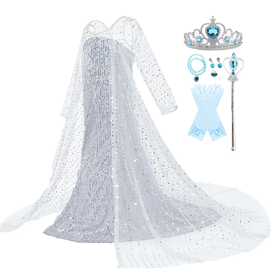 3-10 Years Christmas Costumes for Girls Elsa Dress Kids Elsa Snow Queen Cosplay Costume Baby Girl Birthday Party Carnival Dress
3-10 Years Christmas Costumes for Girls Elsa Dress Kids Elsa Snow Queen Cosplay Costume Baby Girl Birthday Party Carnival Dress