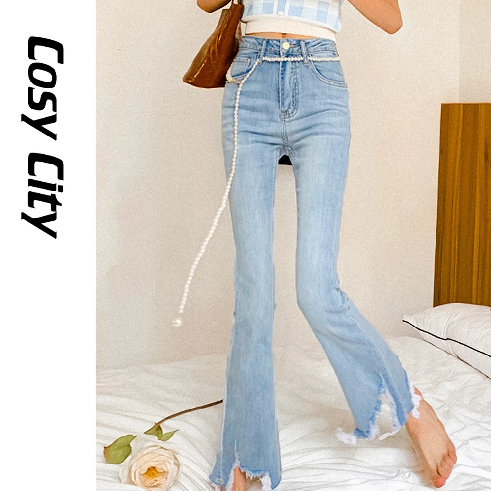 2021 New Fashion High Waist Ripped Flare Jeans Wide Leg Skinny Classic Pants For Women Girls Bell Bottom Bootcut Denim Trousers
2021 New Fashion High Waist Ripped Flare Jeans Wide Leg Skinny Classic Pants For Women Girls Bell Bottom Bootcut Denim Trousers