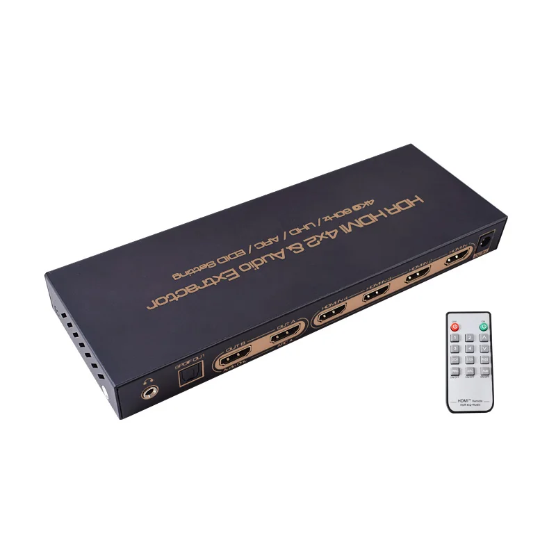HDMI переключатель 4x1 4K x 2K 60 Гц SPDIF Toslink Цифровой 5 1 7 аудио выход HDR UHD ARC 4 в экстрактор