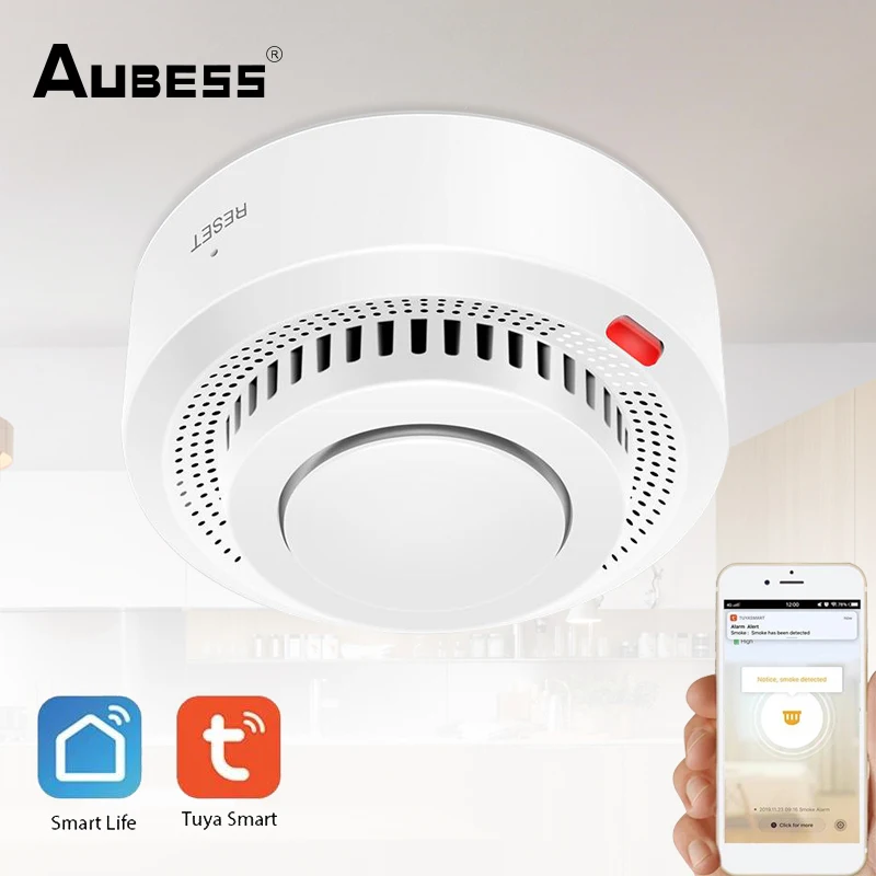 Aubess Tuya Wifi Smoke Detector Fire Alarm Detector Independent Smoke Alarm Sensor Photoelectric Smoke Alarm For Home Office
Aubess Tuya Wifi Smoke Detector Fire Alarm Detector Independent Smoke Alarm Sensor Photoelectric Smoke Alarm For Home Office