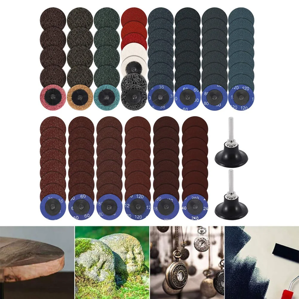 104 Pcs Sanding Discs Pad Kit 2'' Die Grinder Sandpapers Quick Change Disc With 1/4 "handle Tray Brackets Alumina Grinding Disc
104 Pcs Sanding Discs Pad Kit 2'' Die Grinder Sandpapers Quick Change Disc With 1/4 "handle Tray Brackets Alumina Grinding Disc