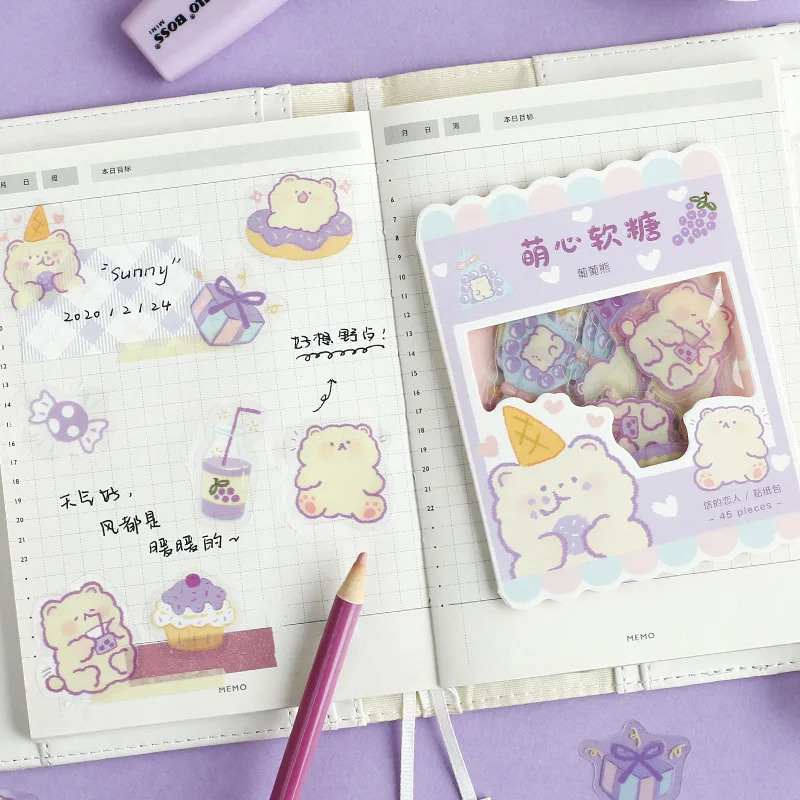 45 Pcs/set Cute Animal Cat Series Journal Decorative Stickers Scrapbooking Stick Label Diy Diary Album Stationery Stickers
45 Pcs/set Cute Animal Cat Series Journal Decorative Stickers Scrapbooking Stick Label Diy Diary Album Stationery Stickers