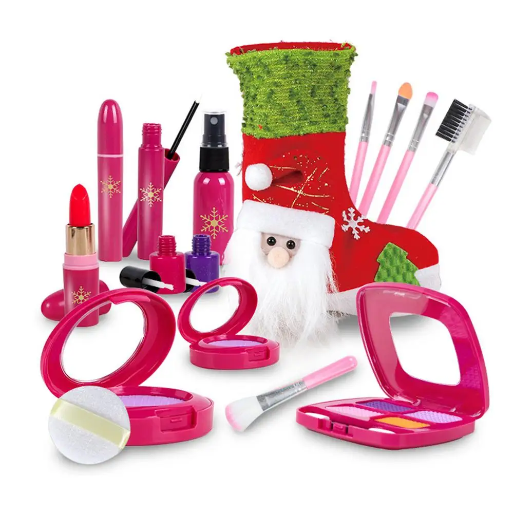 Makeup Girls Toy Nature Make Up Set Child-safe Christmas Cosmetic Gentle Non-irritating Vanities Dress Up With Christmas Sock C
Makeup Girls Toy Nature Make Up Set Child-safe Christmas Cosmetic Gentle Non-irritating Vanities Dress Up With Christmas Sock C