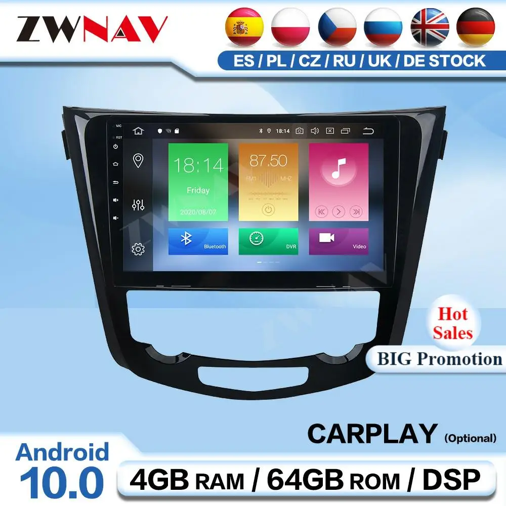 Carplay 2 Din Android для Nissan QASHQAI X-Trail 2014 2015 2016 2017 2018 2019 радиоприемник аудио стерео плеер GPS головное устройство
Carplay 2 Din Android для Nissan QASHQAI X-Trail 2014 2015 2016 2017 2018 2019 радиоприемник аудио стерео плеер GPS головное устройство