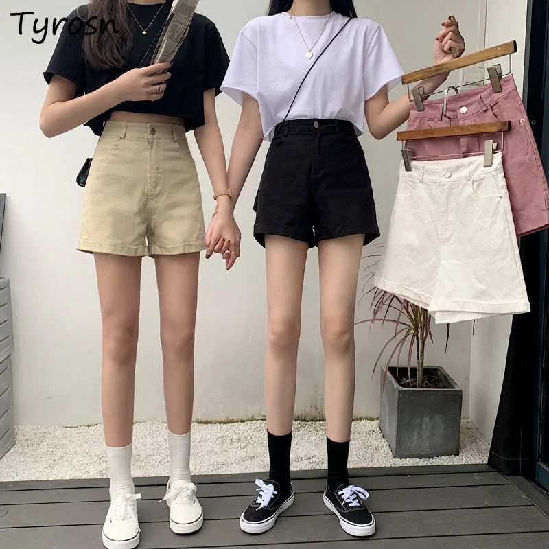 Shorts Women Solid Simple High Waist Trousers Chic Pockets Loose Summer All-match Japanese Style Sweet Fashion Students Tender
Shorts Women Solid Simple High Waist Trousers Chic Pockets Loose Summer All-match Japanese Style Sweet Fashion Students Tender