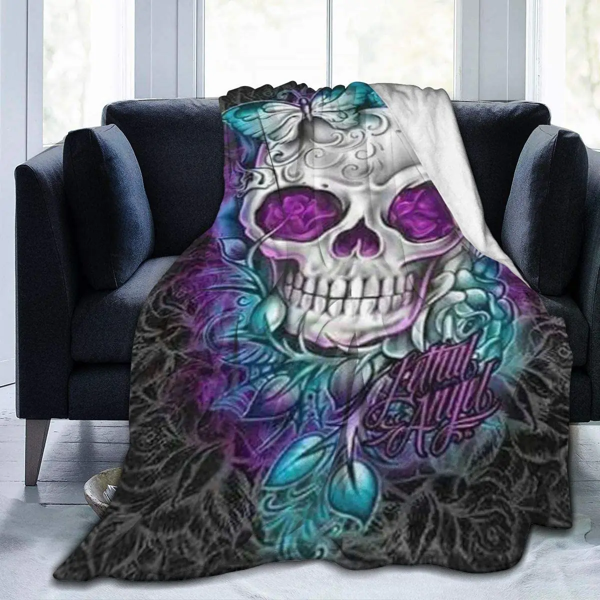 Butterfly Cool Sugar Skull Fleece Blanket Ultra Soft Sherpa Blanket Wrinkle Resistant Throw Breathable Durable Travel Blanket
Butterfly Cool Sugar Skull Fleece Blanket Ultra Soft Sherpa Blanket Wrinkle Resistant Throw Breathable Durable Travel Blanket