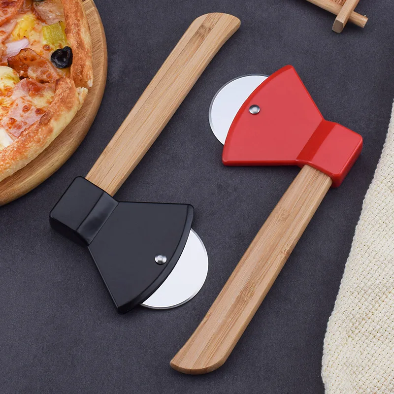 Stainless Steel Bamboo Handle Axe Pizza Hob Creative Round Single Wheel Pizza Knife Kitchen Baking Pizza Cutte Cutting Tool
Stainless Steel Bamboo Handle Axe Pizza Hob Creative Round Single Wheel Pizza Knife Kitchen Baking Pizza Cutte Cutting Tool