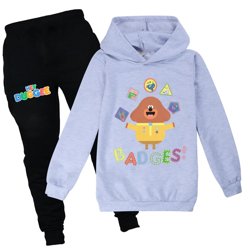 2021 Autumn Anime Hey Duggee Boys Clothes Hoodies Boy Sweatshirt+Pants Suit Teens Kids Spring Clothes Children's Clothing Sets
2021 Autumn Anime Hey Duggee Boys Clothes Hoodies Boy Sweatshirt+Pants Suit Teens Kids Spring Clothes Children's Clothing Sets