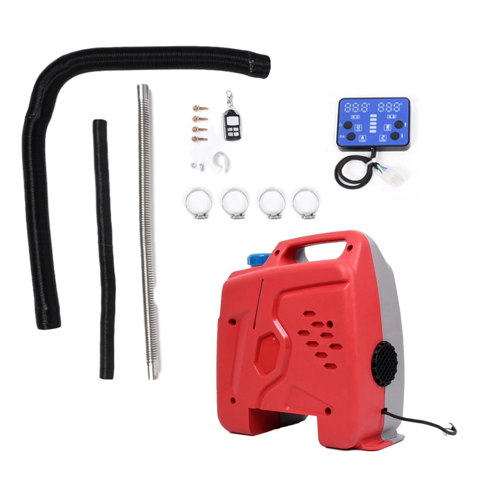 12V 24V 5KW Fuel Heater 4-hole LCD Display Air Heater For Vehicle Universal For Waterheated Car Fan Heating For Motor
12V 24V 5KW Fuel Heater 4-hole LCD Display Air Heater For Vehicle Universal For Waterheated Car Fan Heating For Motor