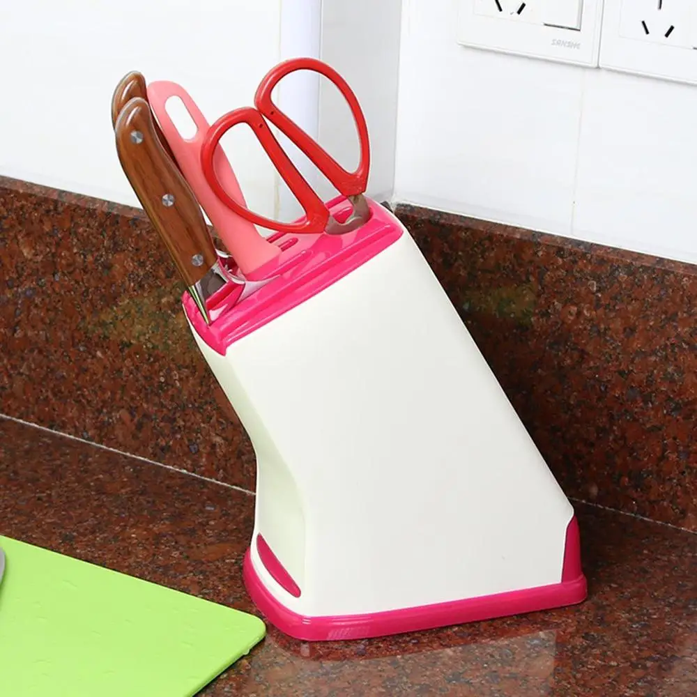 1Pcs Plastic Kitchen Knife Holder Knife Storage Rack Kitchen Knife Block Holder Turret Shelf Drainer Box Knives Fork Organizer
1Pcs Plastic Kitchen Knife Holder Knife Storage Rack Kitchen Knife Block Holder Turret Shelf Drainer Box Knives Fork Organizer