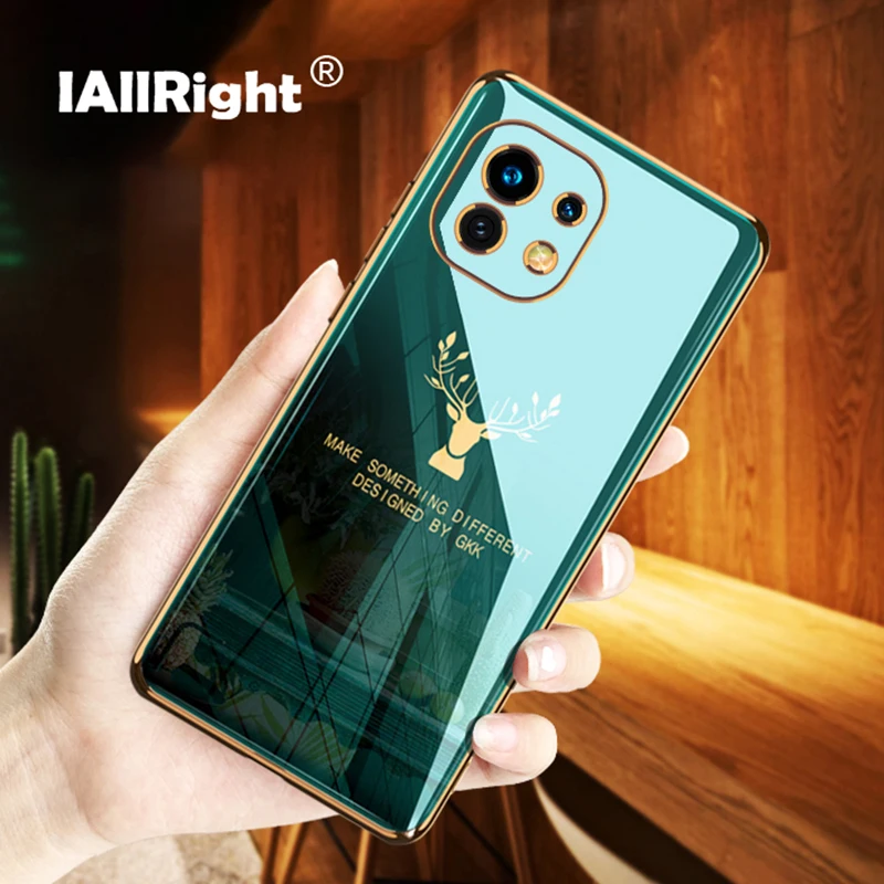 Luxury Electroplating Case For Xiaomi Mi 11 Cover Soft Silicone TPU Deer Phone Bags Coque Funda 11 Ultra Capa
Luxury Electroplating Case For Xiaomi Mi 11 Cover Soft Silicone TPU Deer Phone Bags Coque Funda 11 Ultra Capa
