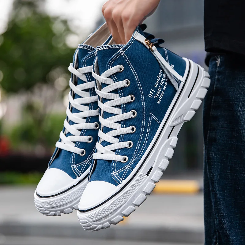 High-top canvas shoes Classic Men Casual Shoes New Brand Shoes Men Breathable Comfortable Footwears High Top Sneakers Chaussure
High-top canvas shoes Classic Men Casual Shoes New Brand Shoes Men Breathable Comfortable Footwears High Top Sneakers Chaussure
