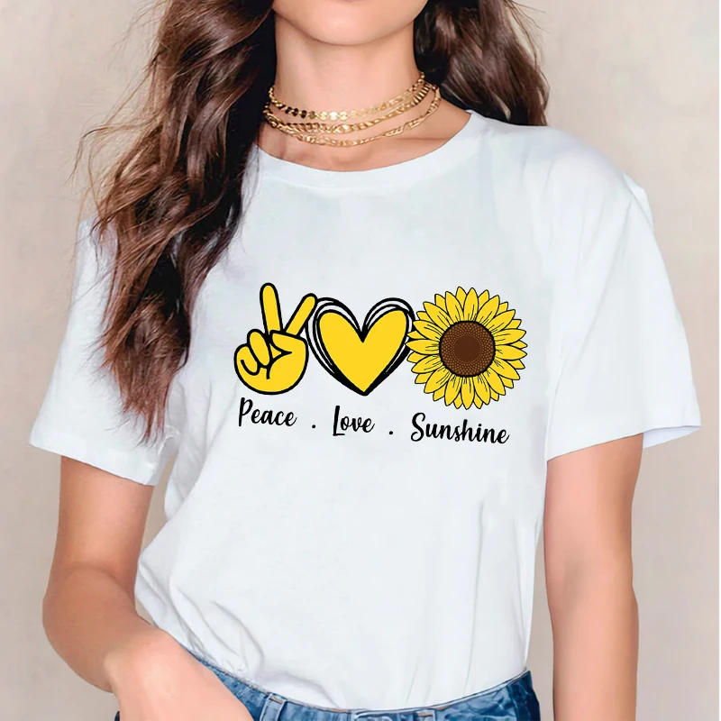 90s Style Summer Top Female T Shirt O-Neck Casual Top Tee Ladies Clothing Autumn Print Butterfly Sunflower Graphic Women T-shirt
90s Style Summer Top Female T Shirt O-Neck Casual Top Tee Ladies Clothing Autumn Print Butterfly Sunflower Graphic Women T-shirt