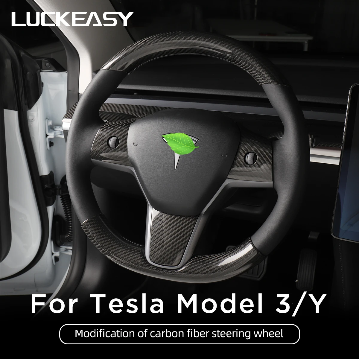 Чехол на руль model3 интерьерные аксессуары подходят для руля Tesla Model 3 модель Y