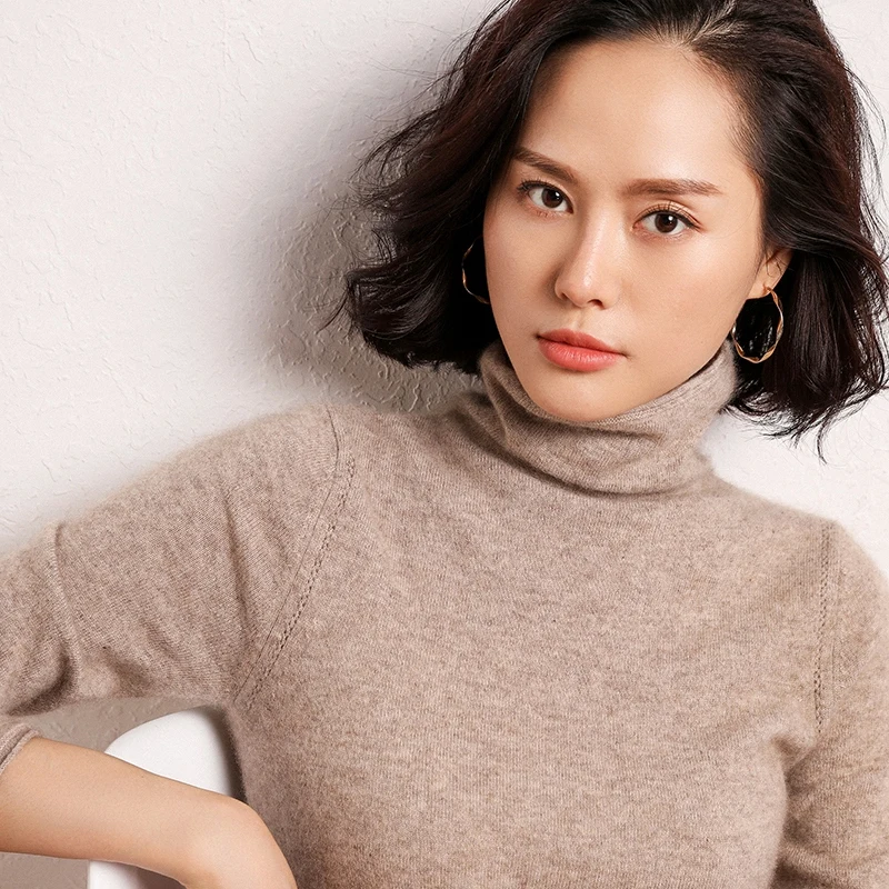 Smpevrg cashmere sweater women sweaters and pullovers long sleeve turtleneck female pullover knitted sweater pull femme jumpers
Smpevrg cashmere sweater women sweaters and pullovers long sleeve turtleneck female pullover knitted sweater pull femme jumpers