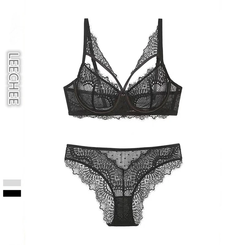 Women Sexy Lace Set Hollow Out Exotic Bras G-String Thong Elegant Ladies Underwear Extreme Sleepwear Lenceria Femenina New Hot 
Women Sexy Lace Set Hollow Out Exotic Bras G-String Thong Elegant Ladies Underwear Extreme Sleepwear Lenceria Femenina New Hot