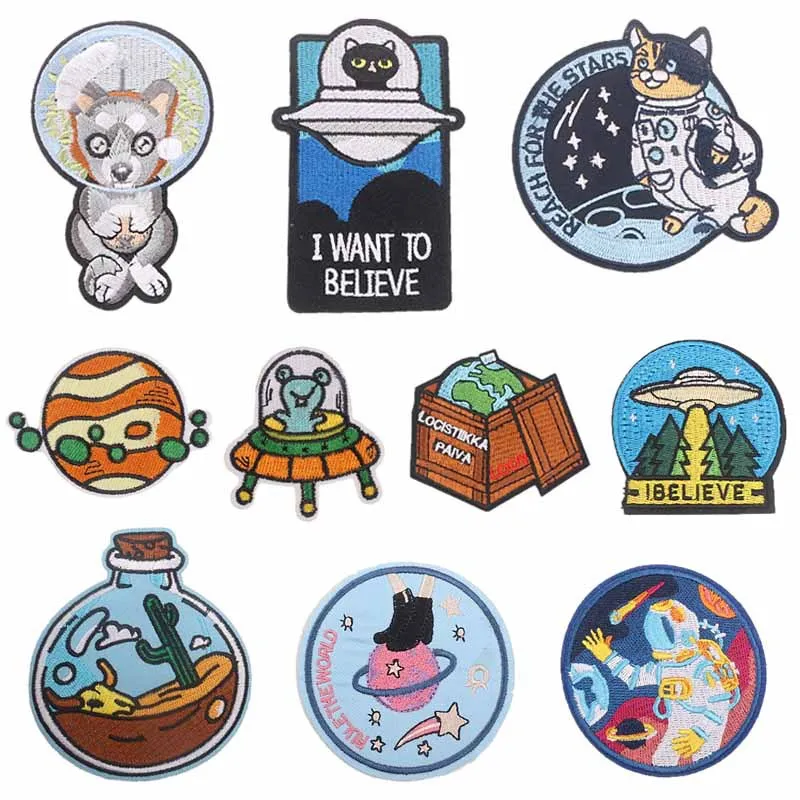 50pcs/Lot Embroidery Patches Letters Clothing Decoration Accessories Animal Fox Astronaut Diy Iron Heat Transfer Applique
50pcs/Lot Embroidery Patches Letters Clothing Decoration Accessories Animal Fox Astronaut Diy Iron Heat Transfer Applique