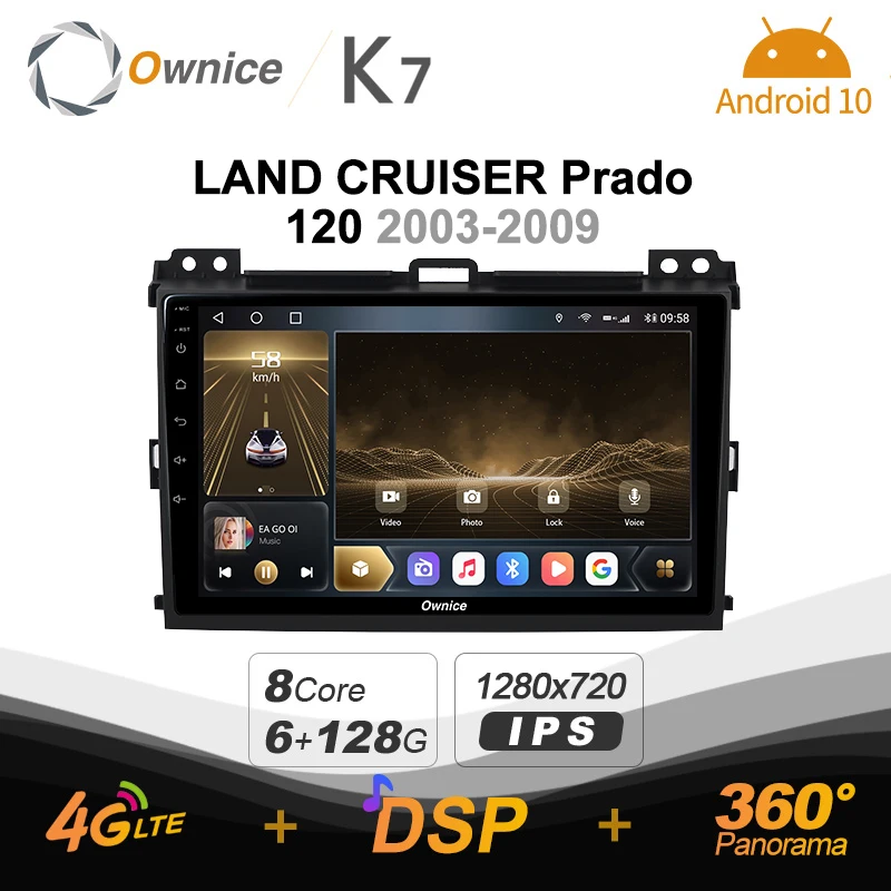 Автомобильный радиоприемник K7 Ownice 6G + 128G Android 10,0 для Toyota LAND CRUISER Prado 120 2003 - 2009 мультимедиа 4G LTE Navi 360 BT 5,0 Carplay
Автомобильный радиоприемник K7 Ownice 6G + 128G Android 10,0 для Toyota LAND CRUISER Prado 120 2003 - 2009 мультимедиа 4G LTE Navi 360 BT 5,0 Carplay