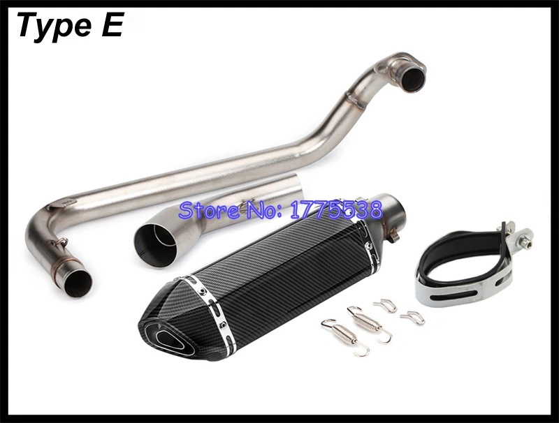MSX125 Motorcycle Exhaust Muffler Full System Middle Link Pipe for Honda Grom MSX 125 M3 2013-2018 Escape Moto with DB Killer | Автомобили