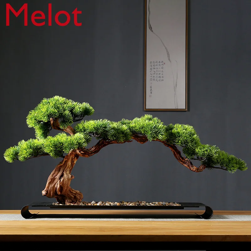 Artificial Greeting Pine Bonsai Decoration Living Room Office Desk Surface Panel Green Plant Solid Wood Root Decorations
Artificial Greeting Pine Bonsai Decoration Living Room Office Desk Surface Panel Green Plant Solid Wood Root Decorations