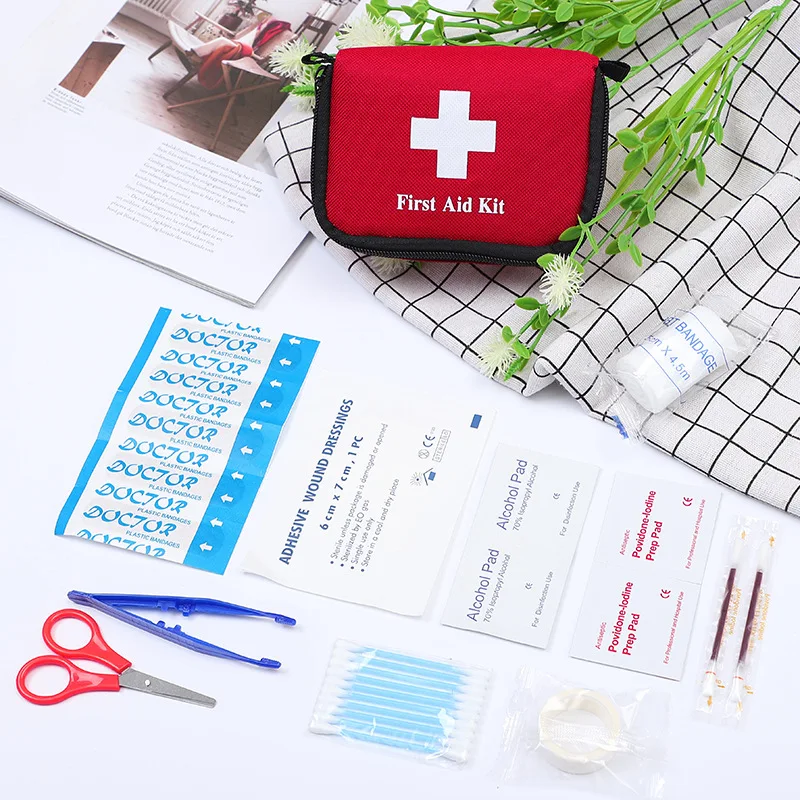 11 Items/27pcs Portable Travel First Aid Kit Outdoor Camping Emergency Medical Bag Bandage Band Aid Survival Kits Self Defense
11 Items/27pcs Portable Travel First Aid Kit Outdoor Camping Emergency Medical Bag Bandage Band Aid Survival Kits Self Defense