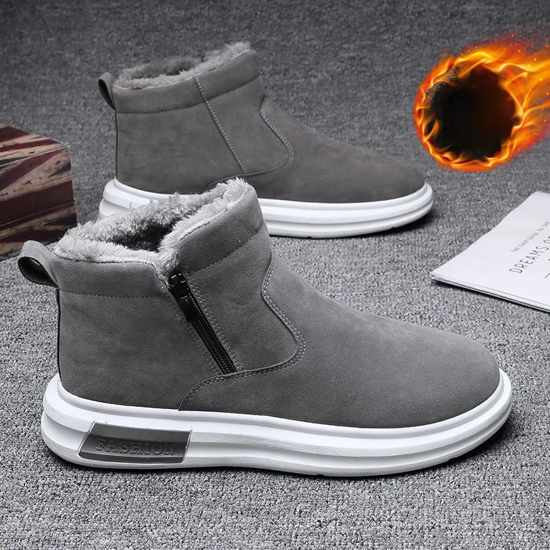2021 Winter New Men Plus Velvet Thicken High-top Warm Snow Boots Flat Sneakers Male Casual Non-slip Platform Plush Cotton Shoes
2021 Winter New Men Plus Velvet Thicken High-top Warm Snow Boots Flat Sneakers Male Casual Non-slip Platform Plush Cotton Shoes