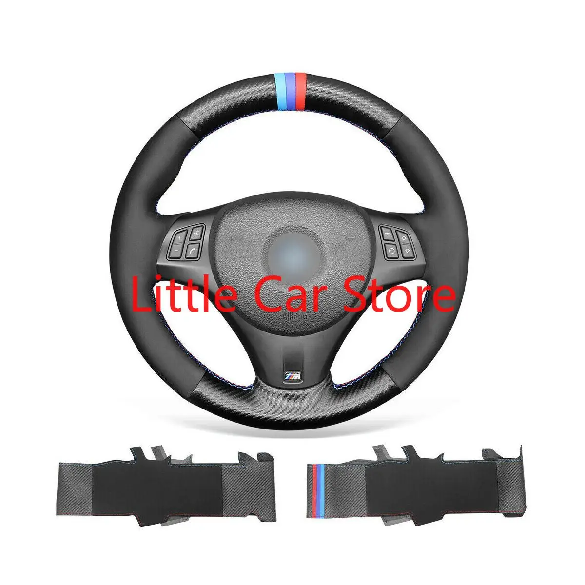 Car Steering Wheel Cover For BMW E81 E82 E87 E88 M3 E90 DIY Sew By Hand Top Black Leather Car Interior Accessories
Car Steering Wheel Cover For BMW E81 E82 E87 E88 M3 E90 DIY Sew By Hand Top Black Leather Car Interior Accessories