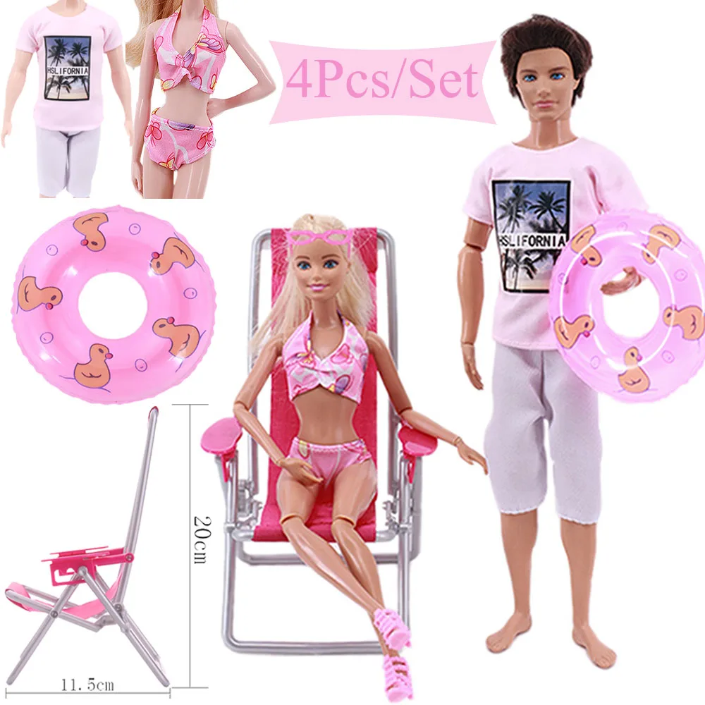 Free Shipping 3Pc=1Fashion Summer Swimsuit Bikini+1Swimming Buoy Lifebelt Ring+1Pink Beach Chair Accessories for Barbie Doll Toy
Free Shipping 3Pc=1Fashion Summer Swimsuit Bikini+1Swimming Buoy Lifebelt Ring+1Pink Beach Chair Accessories for Barbie Doll Toy