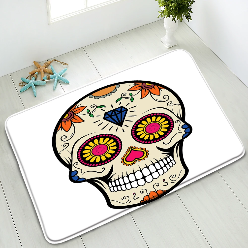 Skull Flowers Bath Mat Bathroom Floor Carpet Non-Slip Mat Bedroom Kitchen Water Absorption Doormat Foot Pad Washable Home Decor
Skull Flowers Bath Mat Bathroom Floor Carpet Non-Slip Mat Bedroom Kitchen Water Absorption Doormat Foot Pad Washable Home Decor