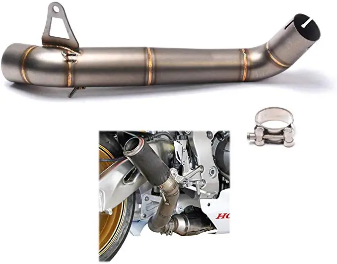 Motorcycle Exhaust Link Pipe Middle Pipe in Stainless Steel Slip On Adapter Connector for Honda CBR 1000 RR CBR1000RR 2008-2016
Motorcycle Exhaust Link Pipe Middle Pipe in Stainless Steel Slip On Adapter Connector for Honda CBR 1000 RR CBR1000RR 2008-2016