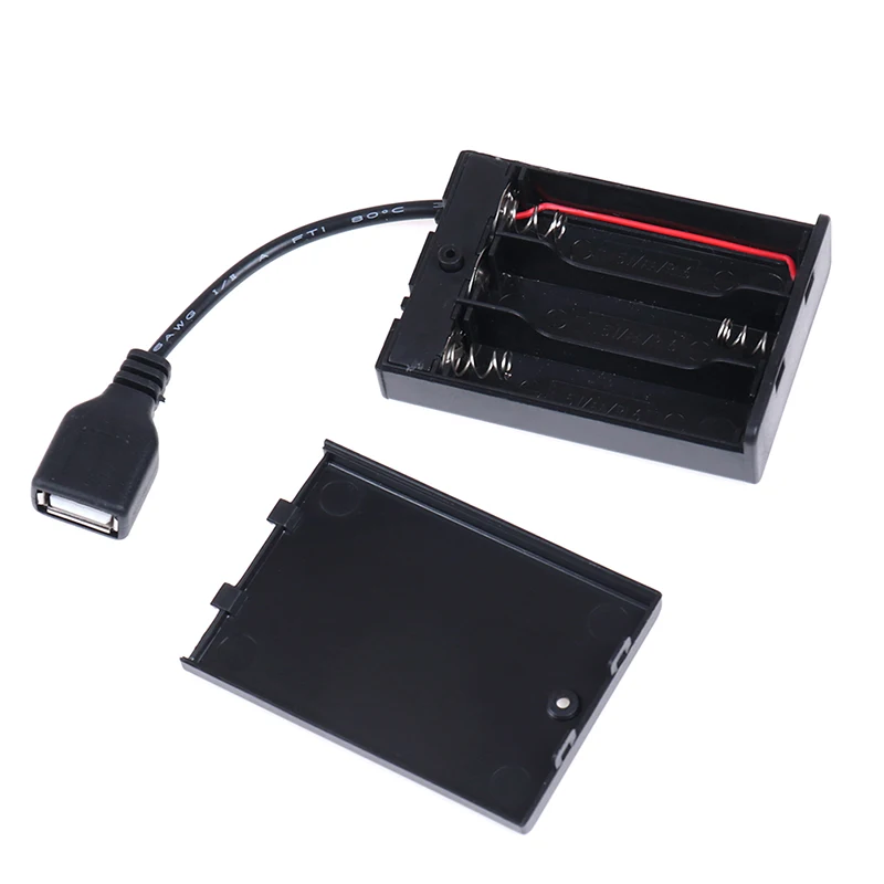 DC4.5V Portable Mini AA Battery Holder Storage Box Case USB Power Supply Battery Box For 5050 3528 2835 LED Strip Light
DC4.5V Portable Mini AA Battery Holder Storage Box Case USB Power Supply Battery Box For 5050 3528 2835 LED Strip Light