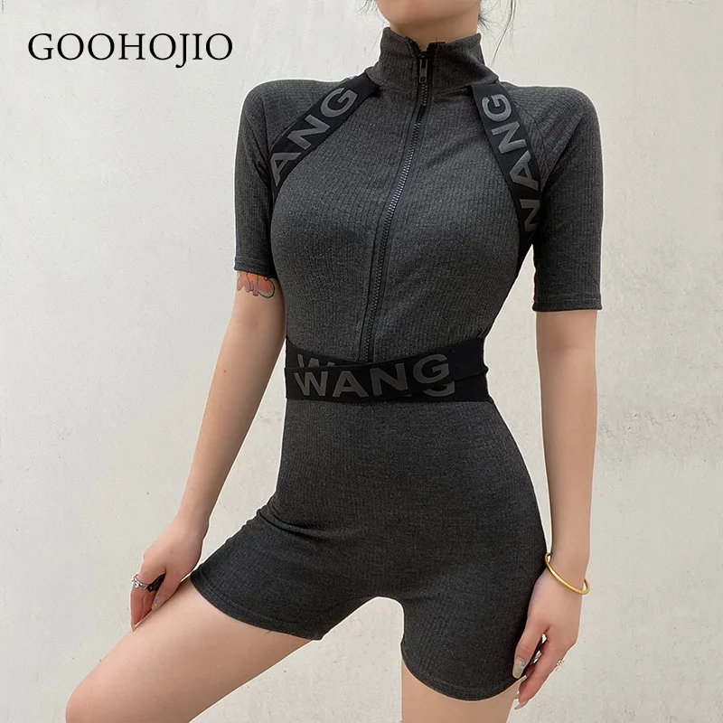 GOOHOJIO 2021 New Spring Autumn Short Sleeves Playsuits Women Fashionable Rompers for Women High Waist Fitness Women Playsuits
GOOHOJIO 2021 New Spring Autumn Short Sleeves Playsuits Women Fashionable Rompers for Women High Waist Fitness Women Playsuits
