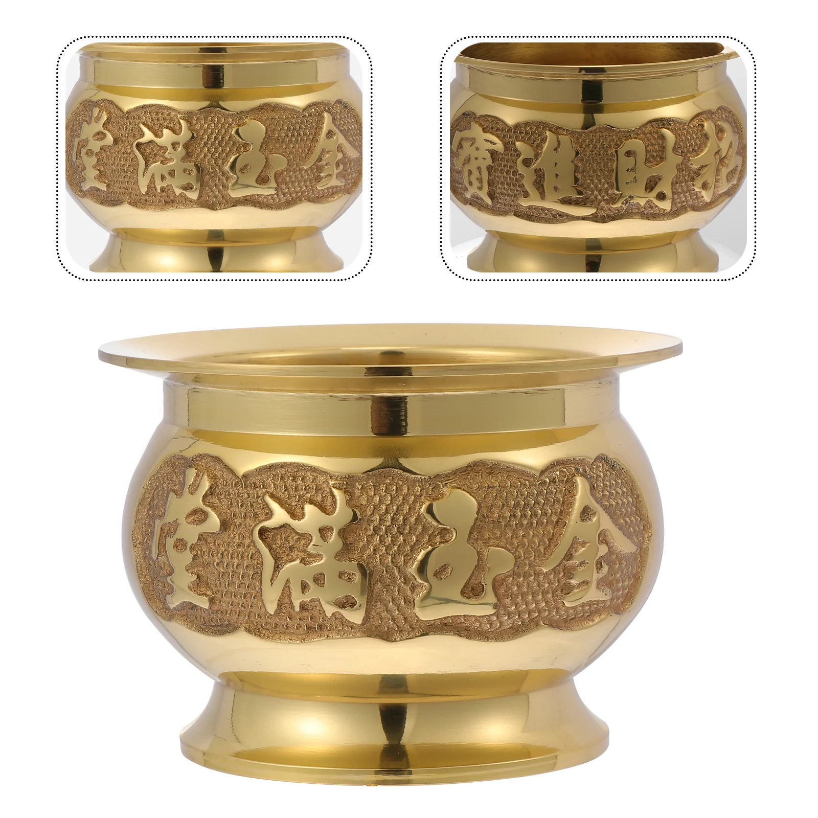 1Pc Antique Incense Holder Copper Incense Holder Domestic Censer 
1Pc Antique Incense Holder Copper Incense Holder Domestic Censer