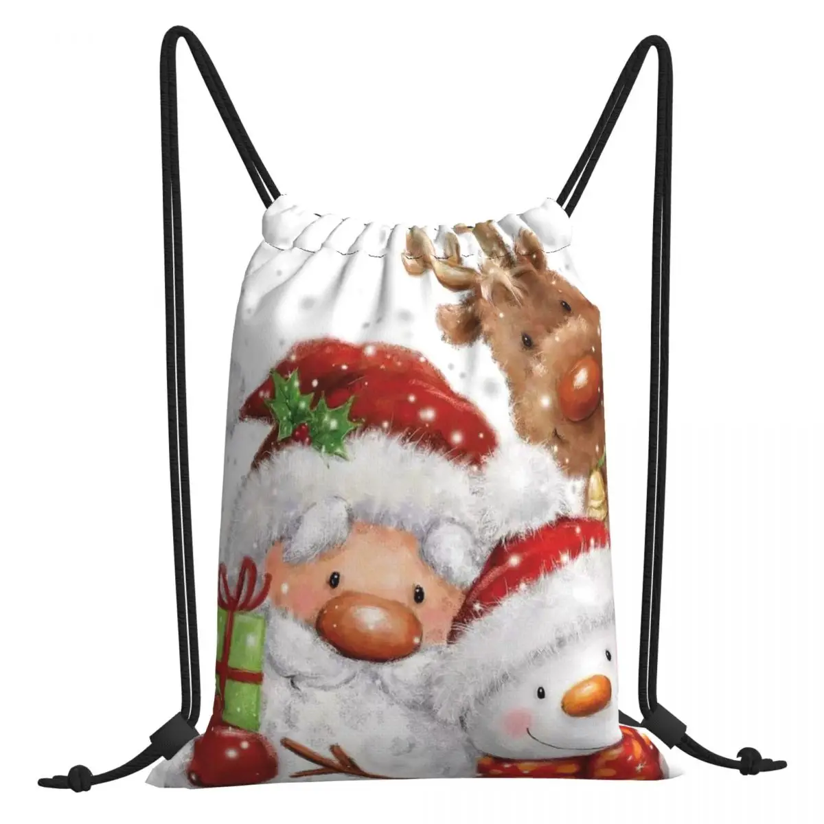 Santa Snowman Reindeer Happy New Year Print Drawstring Bags Men Women Storage Backpack Teenager Travel Bag Multi-function Pocket
Santa Snowman Reindeer Happy New Year Print Drawstring Bags Men Women Storage Backpack Teenager Travel Bag Multi-function Pocket
