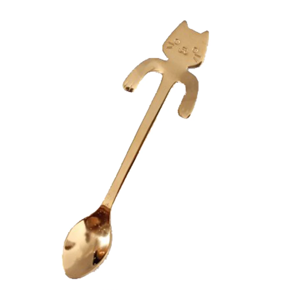 New High Quality Creative Cat Stirring Spoon 304 Stainless Steel Hanging Long Handle Dessert Spoon
New High Quality Creative Cat Stirring Spoon 304 Stainless Steel Hanging Long Handle Dessert Spoon