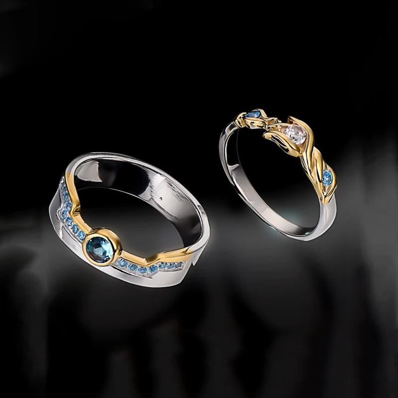 LoL Heroes Master Couples Rings Lux Ezreal Rings The Prodigal Explorer Game Jewelry Gift Boyfriend Girlfriend
LoL Heroes Master Couples Rings Lux Ezreal Rings The Prodigal Explorer Game Jewelry Gift Boyfriend Girlfriend