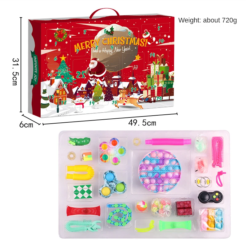 2021 Christmas Advent Calendar Box Xmas Calendar 24 Days Countdown Present Pop It Fidget Stress Squeeze for Adults Children Gift
2021 Christmas Advent Calendar Box Xmas Calendar 24 Days Countdown Present Pop It Fidget Stress Squeeze for Adults Children Gift