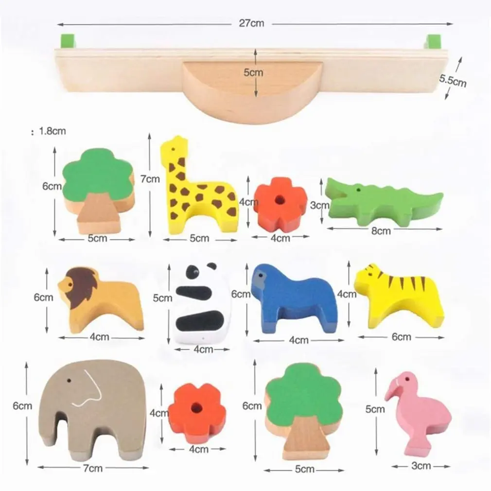 Wooden Animal Puzzle Toy Wooden Model Kits Baby Toys Cute Forest Animals Building Blocks Wooden Balance Beam Children's Toys
Wooden Animal Puzzle Toy Wooden Model Kits Baby Toys Cute Forest Animals Building Blocks Wooden Balance Beam Children's Toys