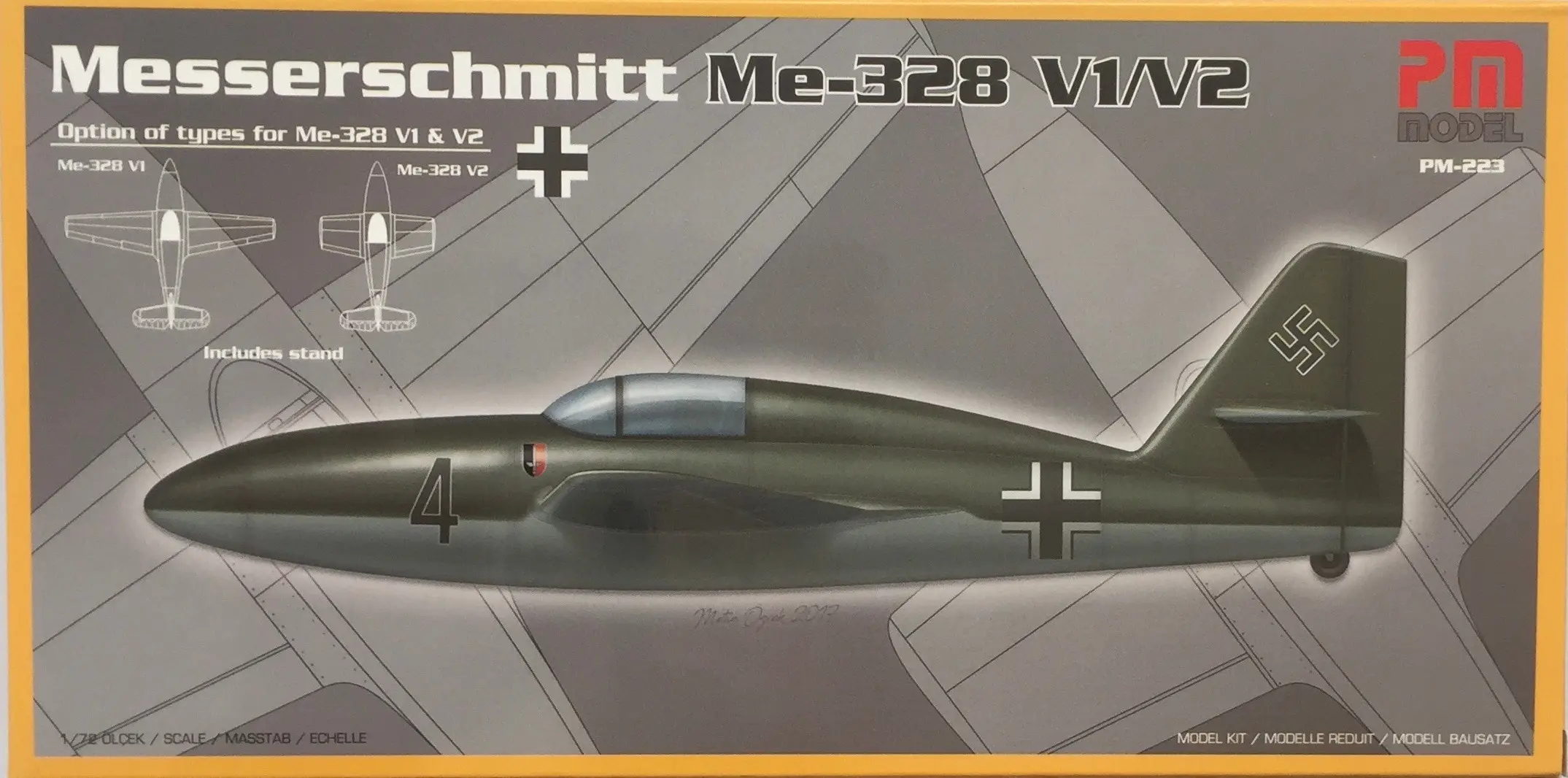 PM223 Messerschmitt Me328 V1/V2 stand with Scale 1/72 Plastic Model Aircraft Building Kit Hobby Airplane Toy
PM223 Messerschmitt Me328 V1/V2 stand with Scale 1/72 Plastic Model Aircraft Building Kit Hobby Airplane Toy