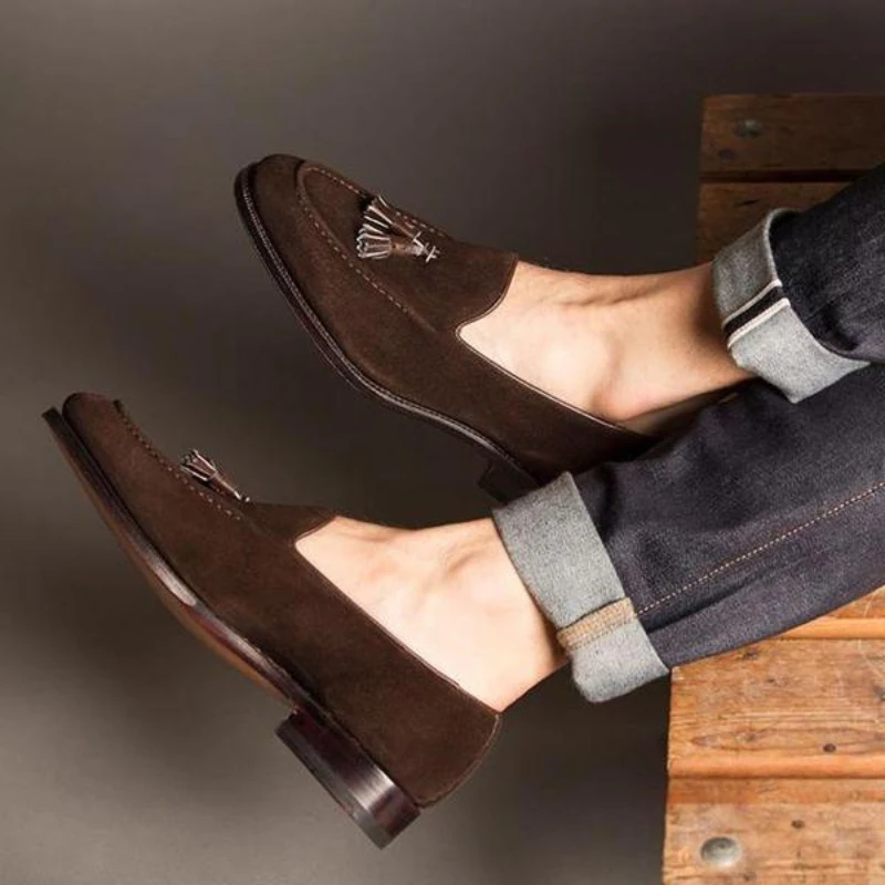 Man TasselFashion Comfortable Pointed Toe Faux Suede Flat Lefu Shoes أحذية للرجال мужская обувь Chaussures Pour Hommes KA800
Man TasselFashion Comfortable Pointed Toe Faux Suede Flat Lefu Shoes أحذية للرجال мужская обувь Chaussures Pour Hommes KA800