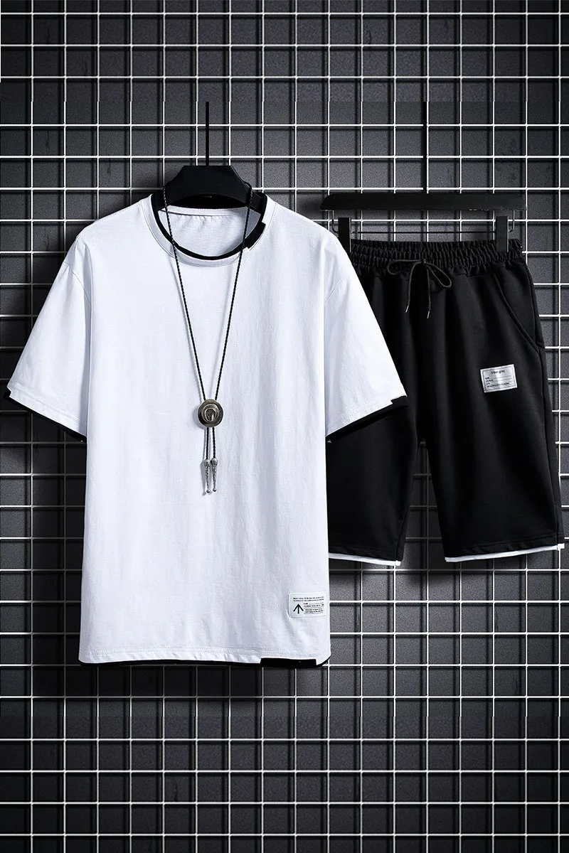 2PCS Sets Summer Tracksuit Men Casual Short Sleeve Tshirt +Shorts Sportswear Men's Solid Color Jogger Tracksuit Set Streetwear
2PCS Sets Summer Tracksuit Men Casual Short Sleeve Tshirt +Shorts Sportswear Men's Solid Color Jogger Tracksuit Set Streetwear