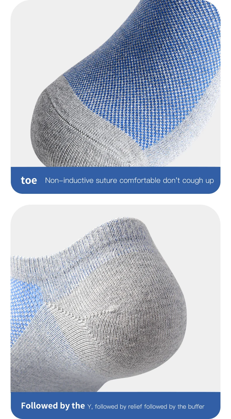 AUN mesh breathable antibacterial boat men socks summer light boat socks Pure cotton socks
AUN mesh breathable antibacterial boat men socks summer light boat socks Pure cotton socks